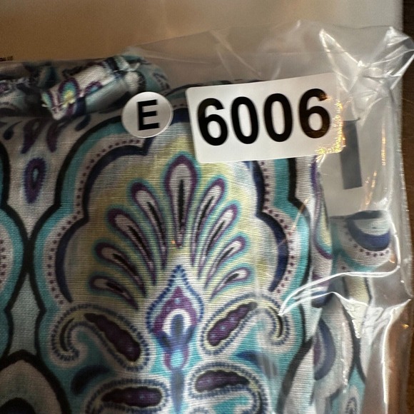 Chicos Shirt Womens 2 (LARGE) No-Iron 100% Linen Button-Up 3/4 Sleeve EUC - Picture 15 of 15